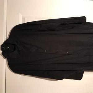 Eskandar Long Sleeve Black Shirt